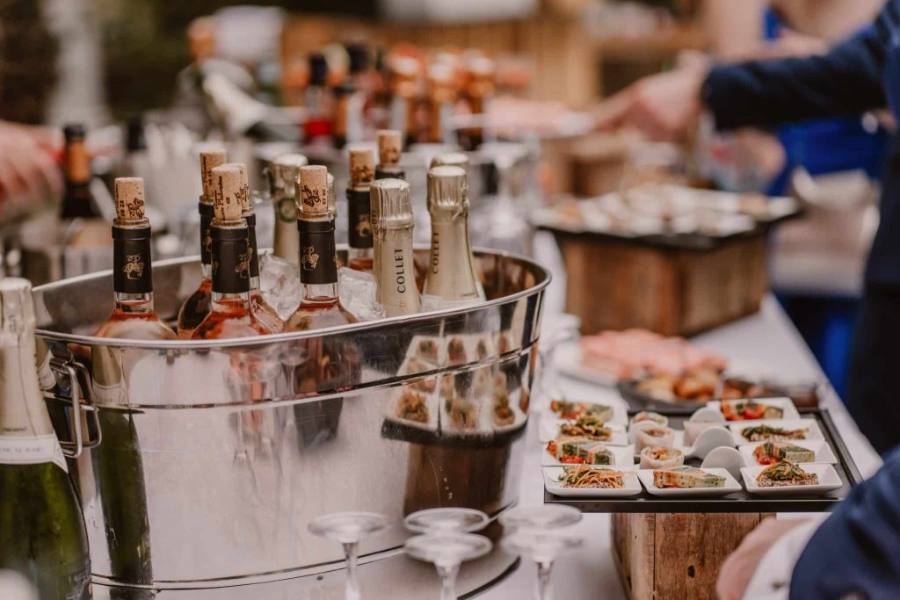 Wedding dinner table